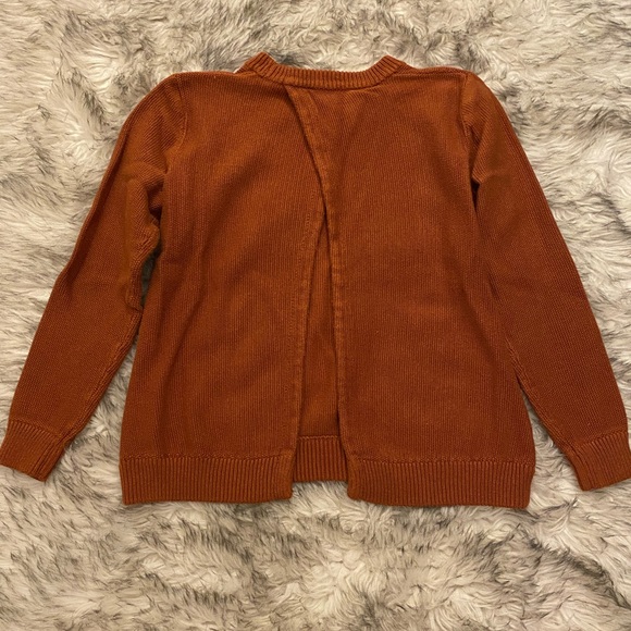 Rust Open-Back Sweater - Picture 4 of 4